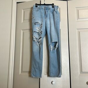 American eagle mom straight jeans